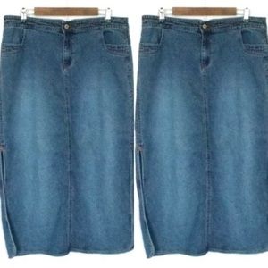 Midi denim skirt size 14